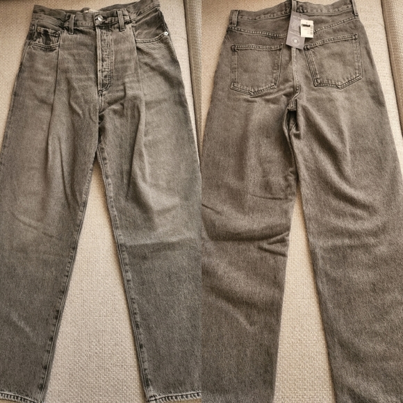 Agolde FOLD WAISTBAND HIGH RISE TAPERED JEAN 27 - Picture 9 of 12